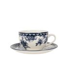 Tasse à Café et soucoupe Lison Indigo -  22 cl