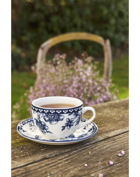 Tasse à Café et soucoupe Lison Indigo -  22 cl