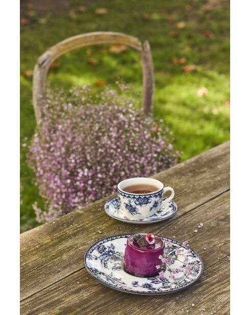 Tasse à Café et soucoupe Lison Indigo -  22 cl