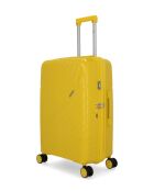Lyra gele middelgrote reiskoffer 65 cm