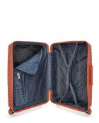 Lot De 3 Valises Rigides Grand Format, Taille Moyenne Et Cabine Xs Lyra Orange