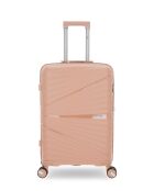 Valise Taille Moyenne Rigide Vela Rose Clair