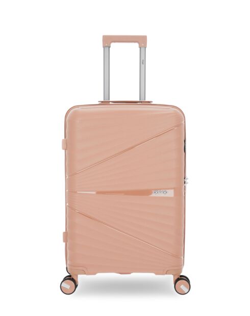 Valise Taille Moyenne Rigide Vela Rose Clair