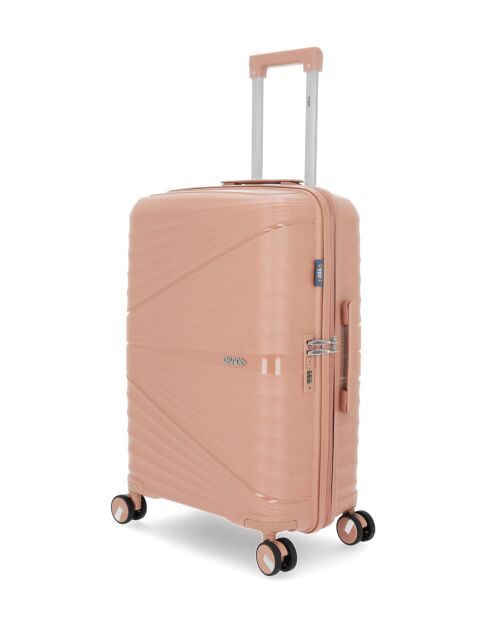Valise Taille Moyenne Rigide Vela Rose Clair