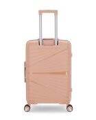 Valise Taille Moyenne Rigide Vela Rose Clair