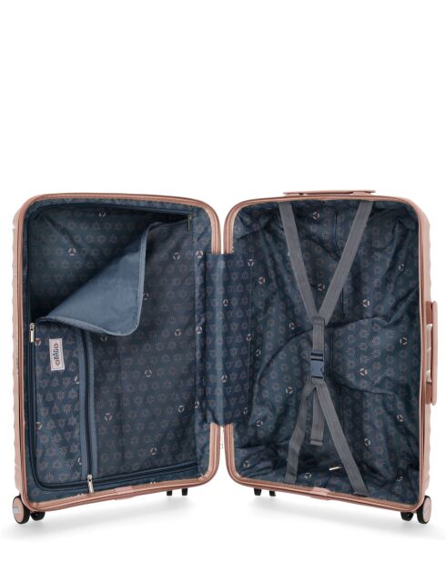 Valise Taille Moyenne Rigide Vela Rose Clair