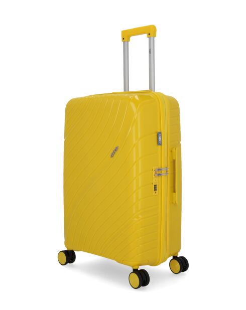2 valigie e cabina Lyra di media rigidità gialla