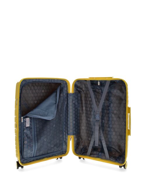 2 valigie e cabina Lyra di media rigidità gialla
