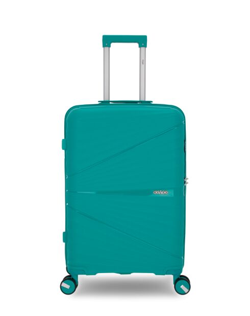 2 Valises Rigides Moyen Format & Cabine Vela Vertes