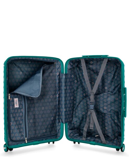2 Valises Rigides Moyen Format & Cabine Vela Vertes
