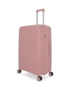 3 maletas rígidas de gran formato, tamaño mediano y cabina Lyra Old Pink