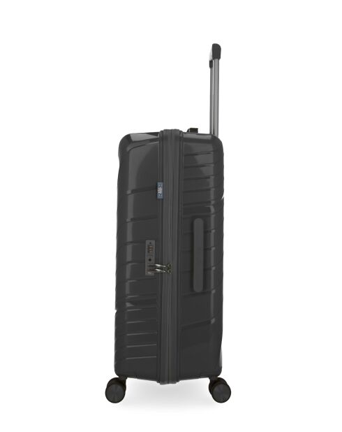 3 großformatige Hartschalenkoffer, mittelgroße und dunkelgraue Lyra-Kabine