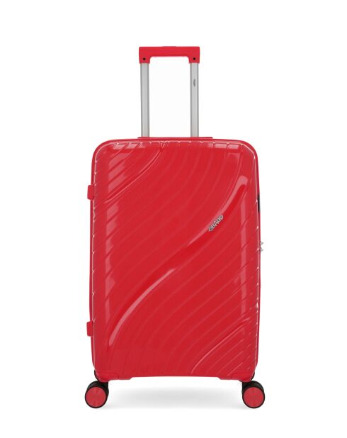 2 rote Hartschalenkoffer Lyra Medium und Cabin