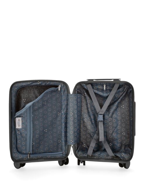 Lyra-E donkergrijze handbagagekoffer XS 51 cm