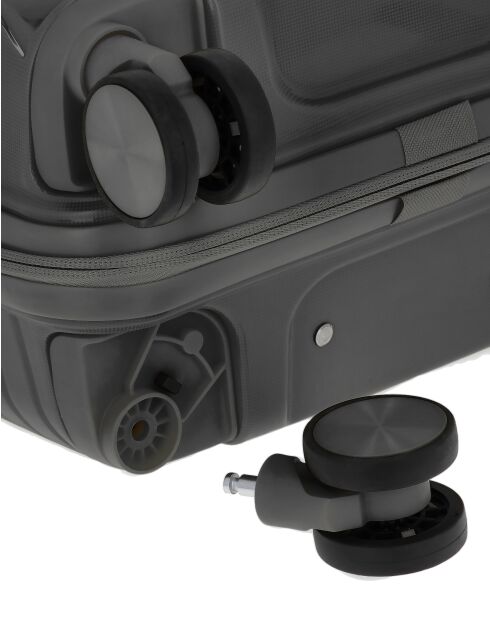 Lyra-E donkergrijze handbagagekoffer XS 51 cm