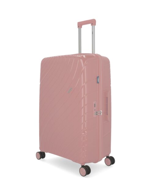 2 Lyra Old Pink Hartschalenkoffer, groß und mittelgroß