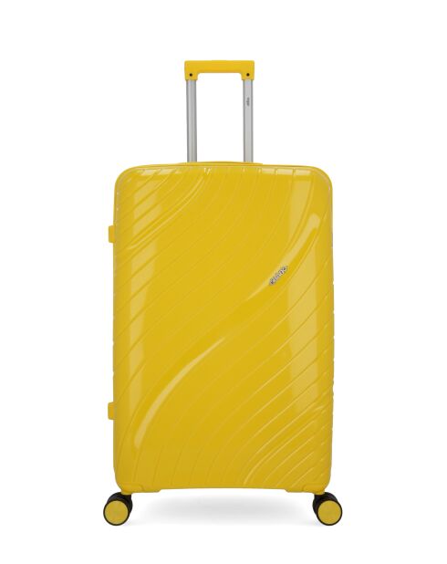 2 valigie rigide di grande formato e cabina Lyra gialla