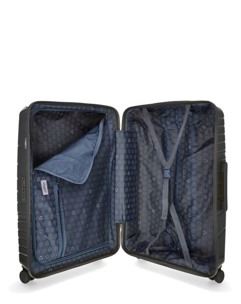 3 grote harde koffers, cabine en cabine XS Lyra donkergrijs