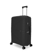 Lot De 3 Valises Rigides Grand Format, Cabine Et Grand Vanity Vela Gris Fonce