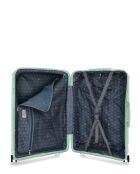 3 valigie rigide di grandi dimensioni, cabina e Grand Vanity Vela verde chiaro