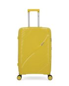 2 Valises Rigides Moyen Séjour & Cabine Xs Lyra Jaunes