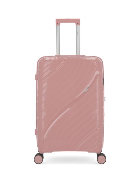 3 mittelgroße Hartschalenkoffer, Kabine und Kabine XS Lyra Old Pink