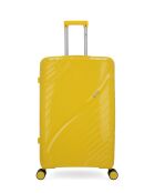 3 valigie rigide Lyra Cabin di grandi e medie dimensioni e gialle