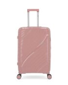 2 mittelgroße Hartschalenkoffer und Cabin XS Lyra Old Pink