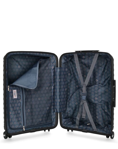 2 valigie rigide di medie dimensioni e cabina Vela grigio scuro