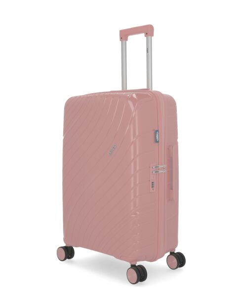 2 Hartschalenkoffer im Mittelformat und Lyra-Kabine 
Alte Rose