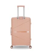 Valigia rigida di grandi dimensioni e grande Vanity Vela rosa chiaro