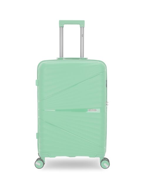 3 valigie rigide di medie dimensioni, cabina e Grand Vanity Vela verde chiaro