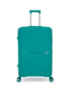 3 valigie rigide di grande formato, cabina e Grand Vanity Vela Green