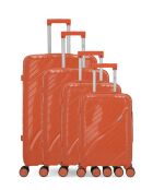 4 Lyra-M Hartschalenkoffer in Orange