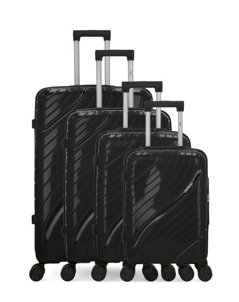 4 schwarze Hartschalenkoffer Lyra-M