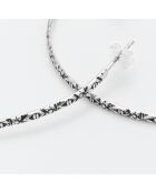 Boucles d'Oreilles Argent Oxydé May