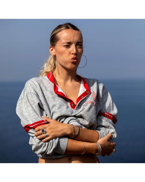 Boucles d'Oreilles Argent Oxydé May