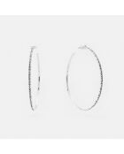 Boucles d'Oreilles Argent Oxydé May