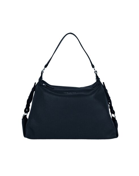 Sac porté épaule en cuir Naturel Marine - 50x15x25 cm