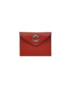 Pochette en cuir de vachette Passion Rouge - 11x8 cm