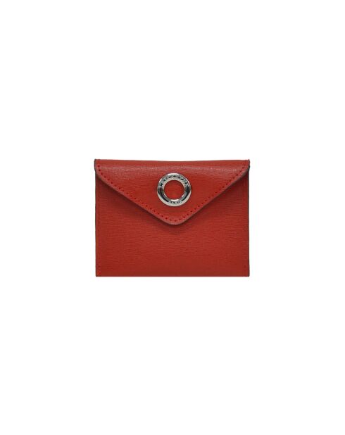 Pochette en cuir de vachette Passion Rouge - 11x8 cm