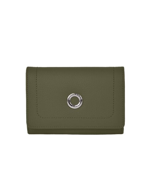 Portefeuille en cuir Paris Eucalyptus - 14,7x11,8 cm