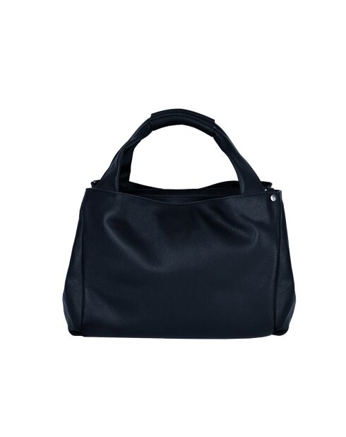 Sac à main en cuir Naturel Marine - 39x21x26 cm