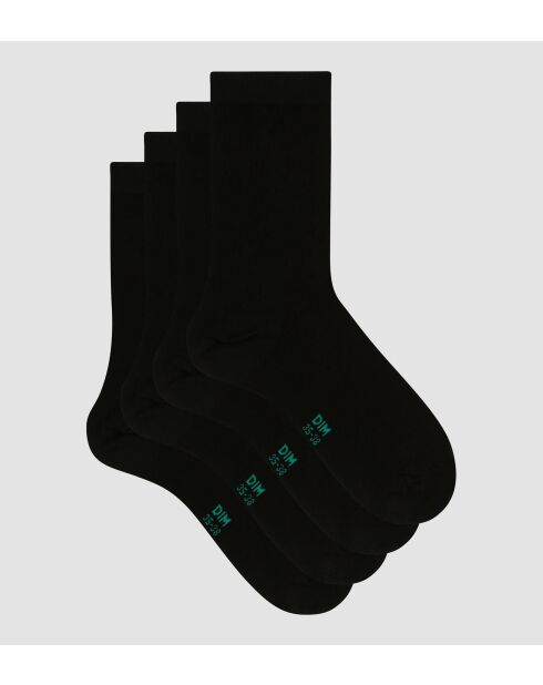 8 paires de chaussettes noires