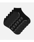 12 paires de chaussettes courtes noires
