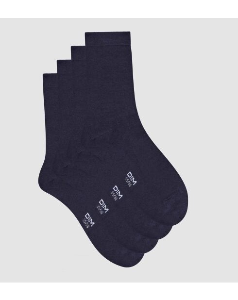 8 paires de chaussettes bleues