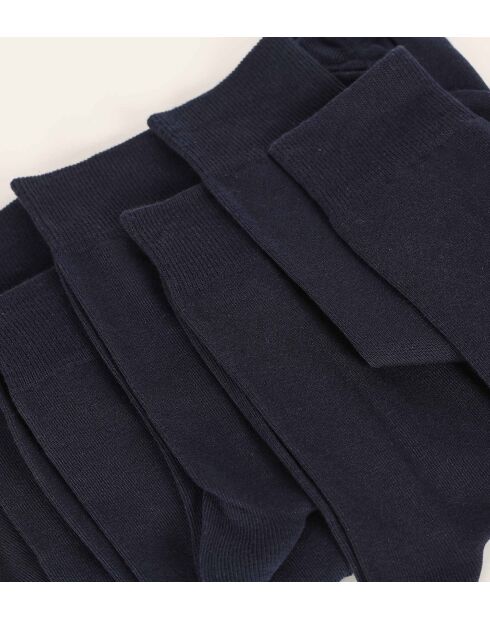 12 paires de chaussettes bleues