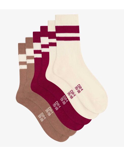 9 paires de chaussettes multicolores
