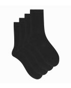 8 paires de chaussettes en polaire noires