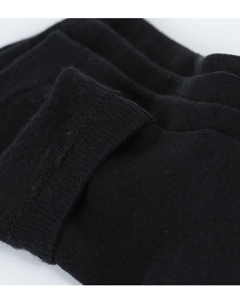8 paires de chaussettes en polaire noires